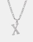 Titanium Steel Letter Pendant Necklace