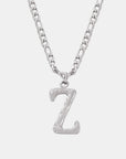 Titanium Steel Letter Pendant Necklace