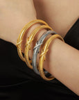 Titanium Steel Spring Shape Bracelet