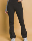 Love Tree High Waist Flare Active Leggings with Side Pockets