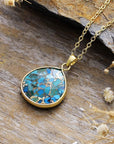 Turquoise Chain Pendant Necklace