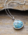 Turquoise Chain Pendant Necklace