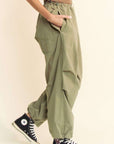 Davi & Dani Drawstring Baggy Pants with Pockets