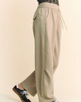 Davi & Dani Drawstring Wide Leg Sweatpants