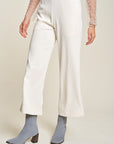 Davi & Dani Wide Leg Mid-Rise Pants