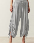 Drawstring Ruched Pants