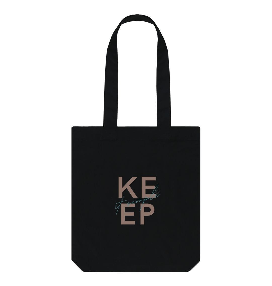 Black Keep It Simple Tote