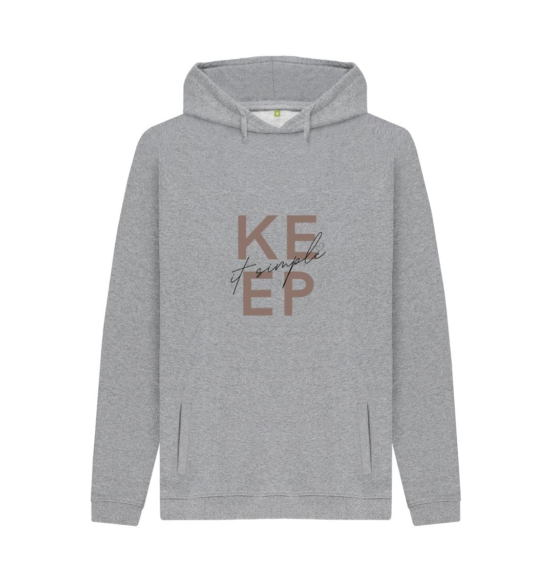 Dark Gray Sentience Keep It Simple Unisex Hoodie