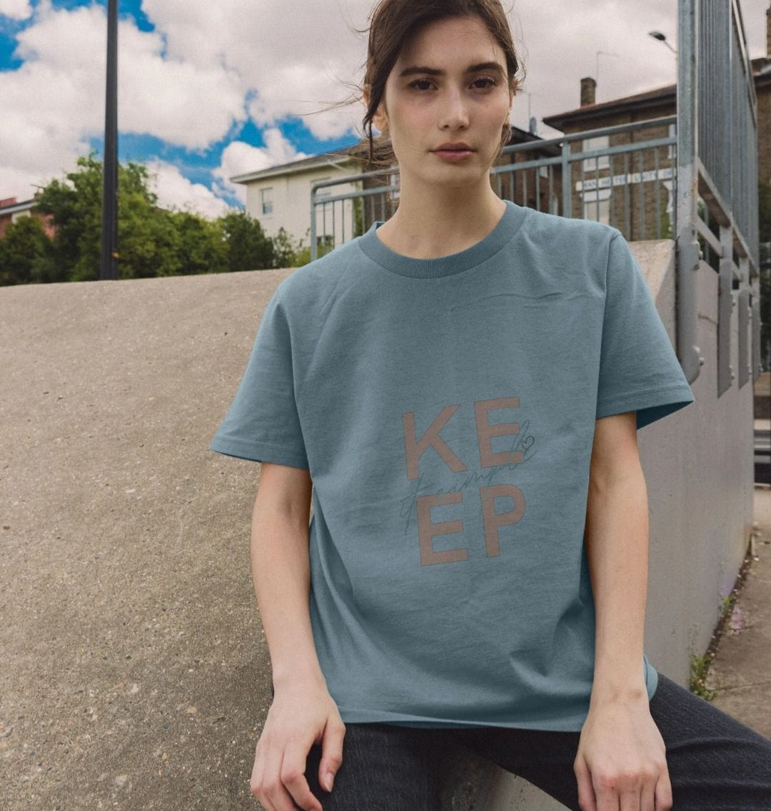 Slate Gray Keep It Simple Unisex T-Shirt