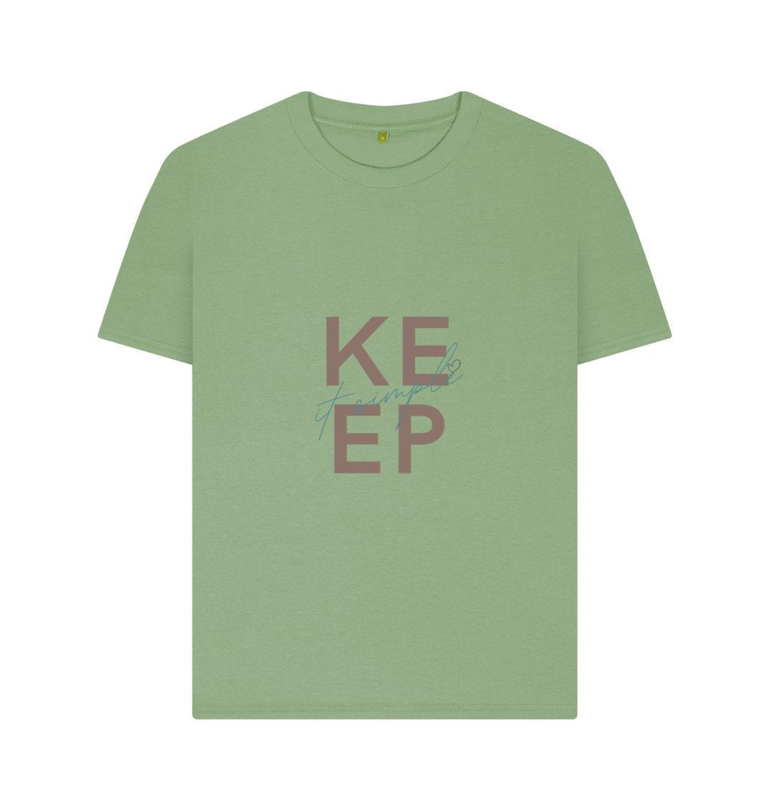 Dark Sea Green Keep It Simple Unisex T-Shirt