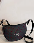 Polyester Printed Adjustable Strap Crossbody Bag