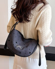 Polyester Printed Adjustable Strap Crossbody Bag