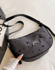 Polyester Printed Adjustable Strap Crossbody Bag