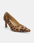 Beast Fashion Faux Suede Leopard Point Toe Pumps