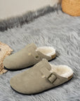 Suede Round Toe Slippers