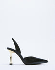 PU Leather Point Toe Stiletto Heel Pumps