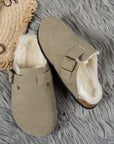 Suede Round Toe Slippers