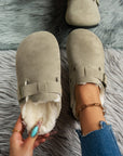 Suede Round Toe Slippers