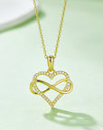 Moissanite 925 Sterling Silver Heart Shape Necklace