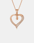 Moissanite 925 Sterling Silver Heart Shape Necklace