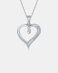 Moissanite 925 Sterling Silver Heart Shape Necklace