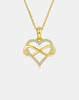 Moissanite 925 Sterling Silver Heart Shape Necklace