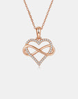 Moissanite 925 Sterling Silver Heart Shape Necklace