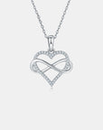 Moissanite 925 Sterling Silver Heart Shape Necklace