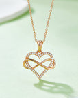 Moissanite 925 Sterling Silver Heart Shape Necklace