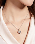 Moissanite 925 Sterling Silver Heart Necklace