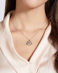 Moissanite 925 Sterling Silver Heart Necklace