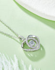 Moissanite 925 Sterling Silver Heart Shape Necklace