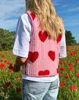 Tied Heart Vest with Pockets