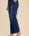 Annie Wear Straight Leg Jeans with Cargo Pockets