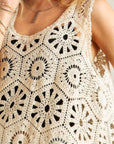 ADORA Crochet Wide Strap Tank