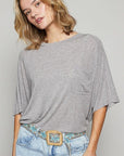 POL Round Neck Half Sleeve T-Shirt