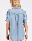 Mittoshop Collared Neck Puff Sleeve Shirt