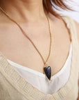 Copper Labradorite Heart Shape Necklace