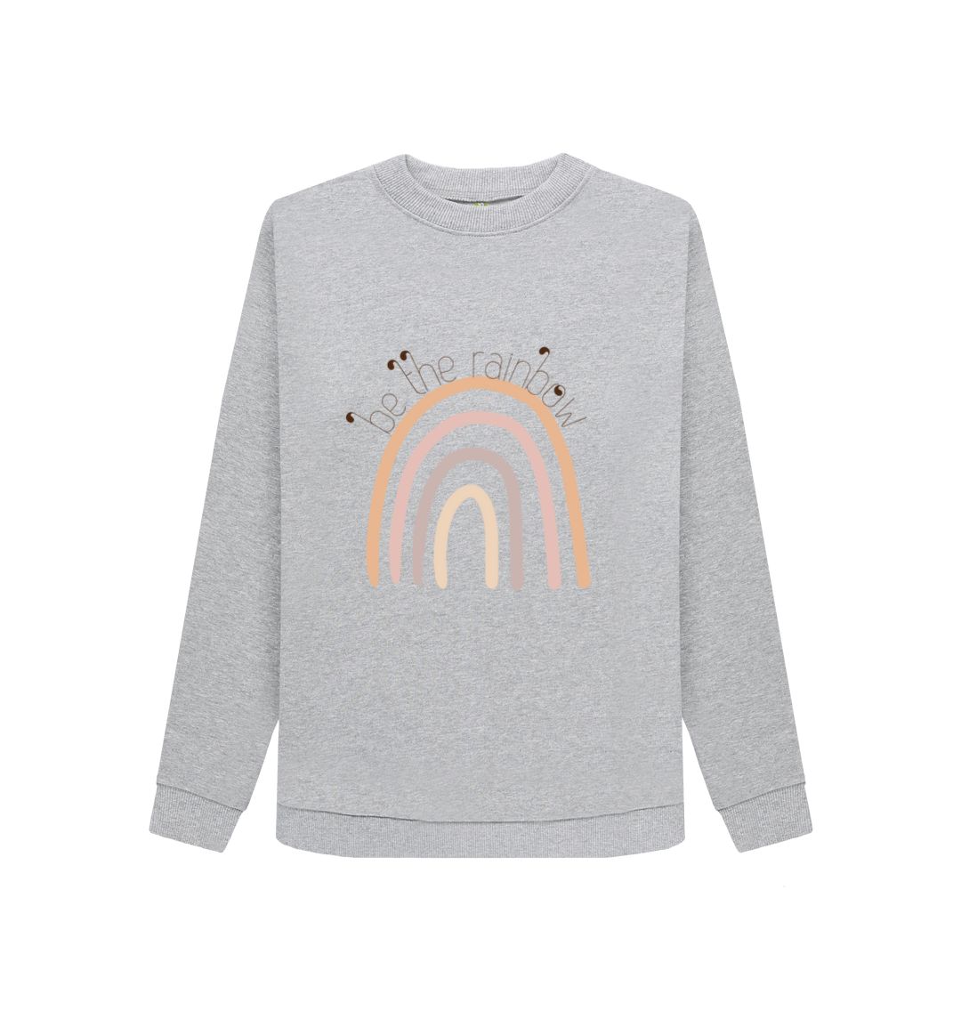 Gray Be The Rainbow Sentient Beauty Fashions Printed Sweater