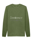 Dark Olive Green Do! Sentience Unisex Longer Sleeve Sentient Beauty Fashions Printed Sweater