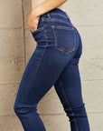 Tan BAYEAS Mid Rise Slim Jeans Sentient Beauty Fashions Apparel & Accessories