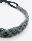 Dark Slate Gray Assorted 2-Pack Macrame Flexible Headband Sentient Beauty Fashions Apparel & Accessories