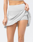 Lavender High Waist Wide Waistband Active Skirt