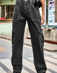 Gray Loose Fit Long Pants with Pockets Sentient Beauty Fashions Apparel & Accessories