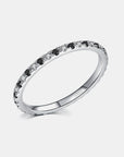 White Smoke 925 Sterling Silver Cubic Zirconia Ring Sentient Beauty Fashions jewelry