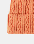 Dark Salmon Mixed Knit Cuff Beanie Sentient Beauty Fashions *Accessories