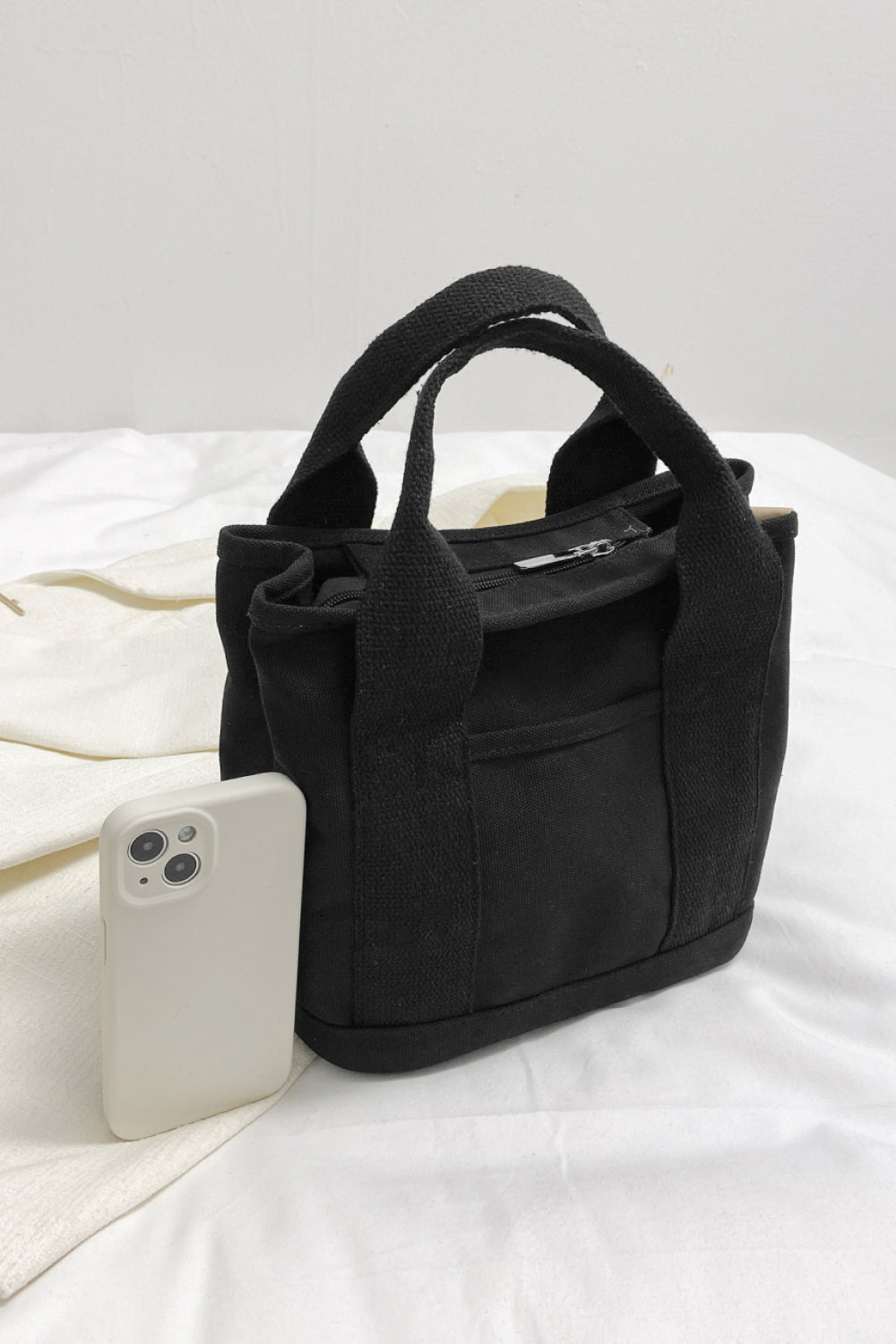 Black Small Canvas Handbag Sentient Beauty Fashions Apparel &amp; Accessories