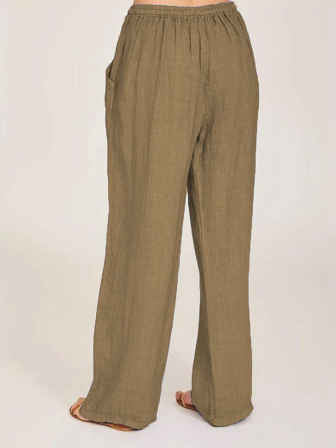 Light Gray Full Size Long Pants Sentient Beauty Fashions Apparel &amp; Accessories