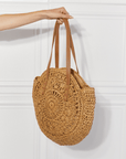 Sienna Justin Taylor C'est La Vie Crochet Handbag in Caramel Sentient Beauty Fashions Bag