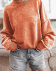 Sienna Round Neck Dropped Shoulder Sweatshirt